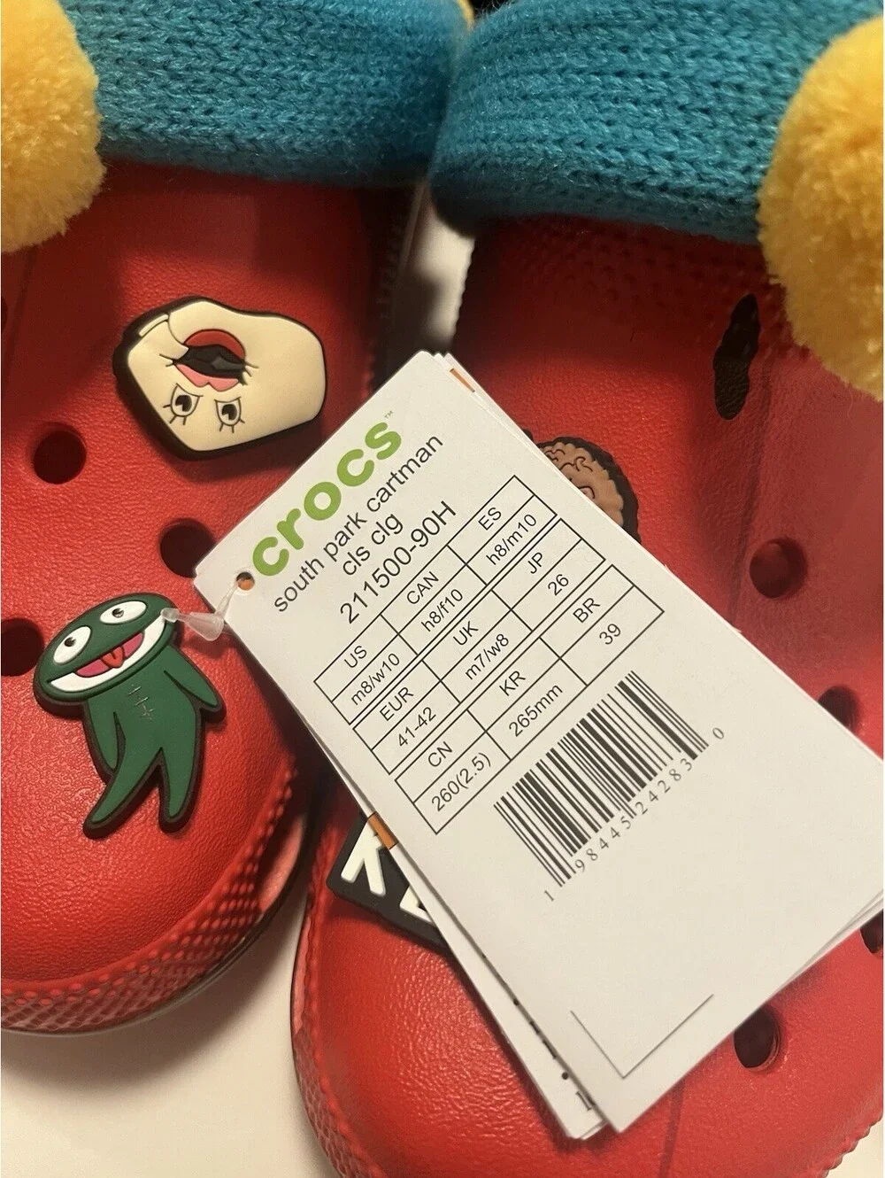 Crocs - South Park Cartman Classic Clog M8 / W10 NEW in BOX